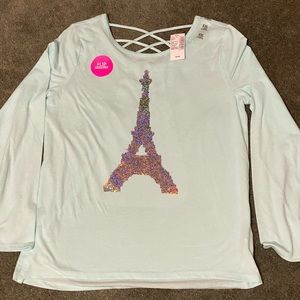 Children’s Place L/S Eiffel Tower sequin T-shirt